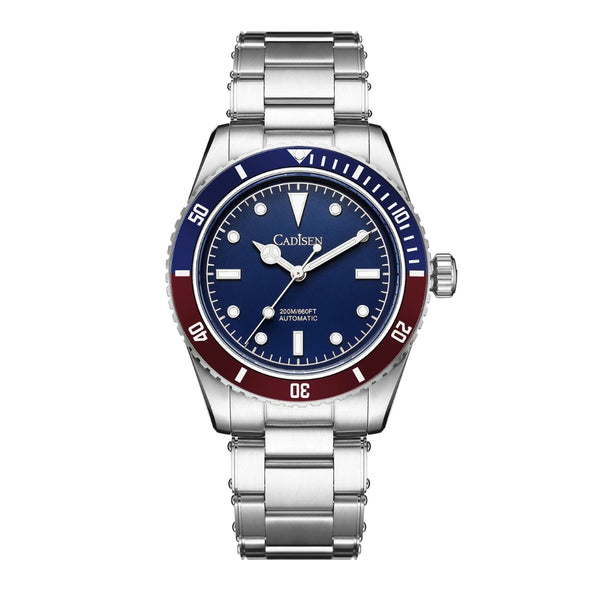 Relógio-Cadisen-Automático-Mecânico-Marchrono-azul-marinho-com-vinho-5