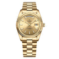 Relógio Masculino Automático Cadisen Imperium Solar Gold