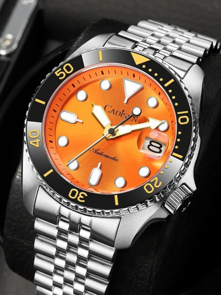 Relógio-mecânico-Cadisen-Abyss-Orange-3