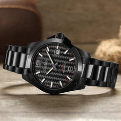 Relógio-Cadisen-Automático-Mecânico Aerodrive-preto-fibra-de-carbono-3