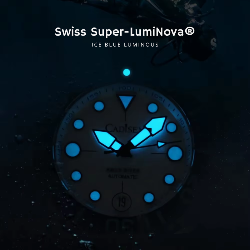 Relógio-Cadisen-Automático-Mecânico-Drenor-preto-com-super-luminova