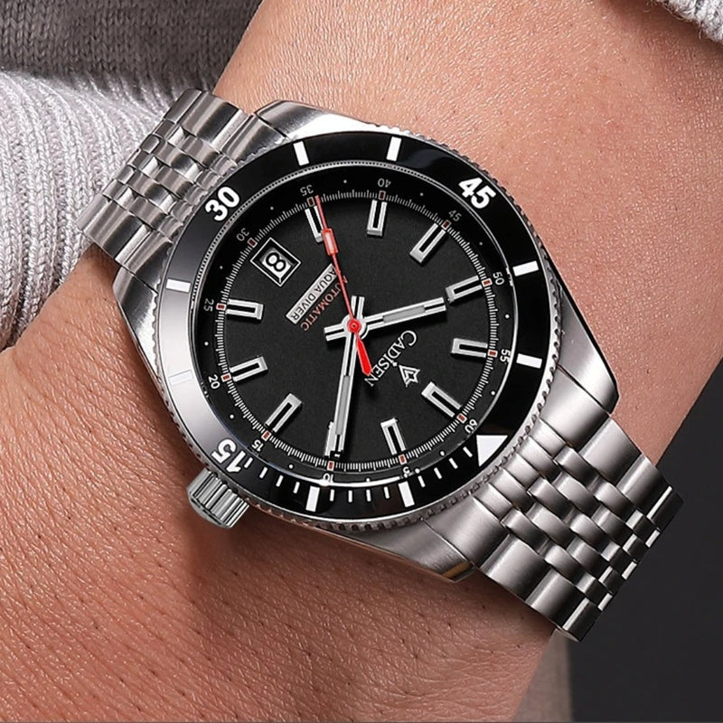 Relógio-Cadisen-Automático-Mecânico-Nauticor-preto-2