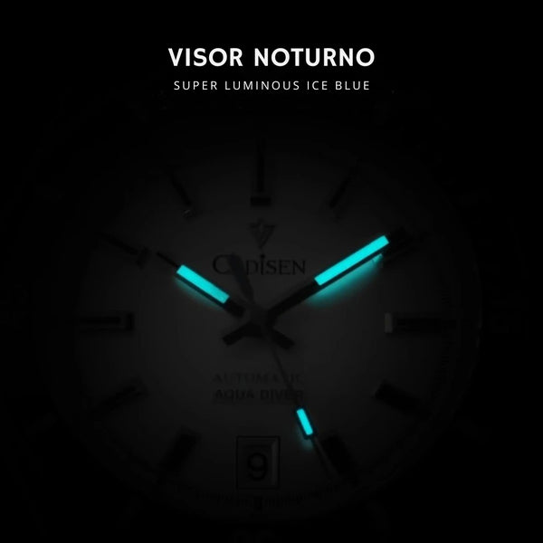 Relógio-Cadisen-Automático-Mecânico-Nauticor-preto-com-visor-noturno-3