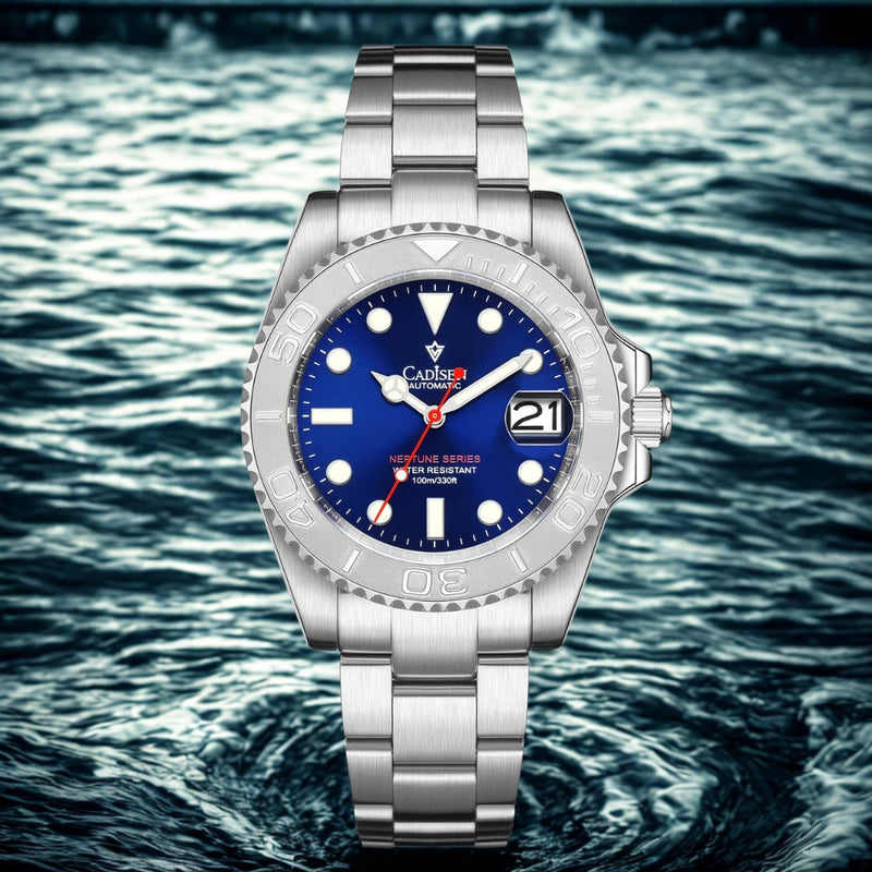 Relógio-Cadisen-Automático-Mecânico-Nepturion-azul-marinho-à-prova-d'água-8