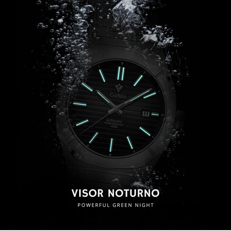 Relógio-Cadisen-Automático-Mecânico-Orbitron-Verde-musgo-com-visor-noturno-7
