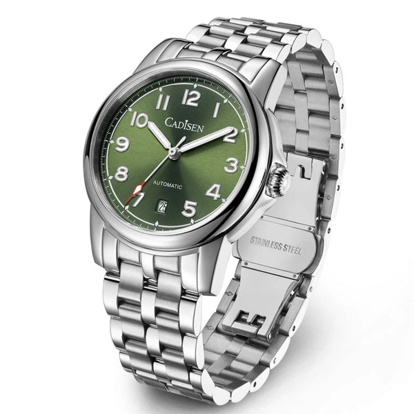 Relógio-Cadisen-Automático-Mecânico-Sterling-Verde-1
