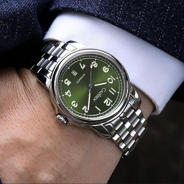 Relógio-Cadisen-Automático-Mecânico-Sterling-Verde-3