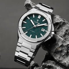 Relógio-Automático-Mecânico-Cadisen-Stratos-verde-1