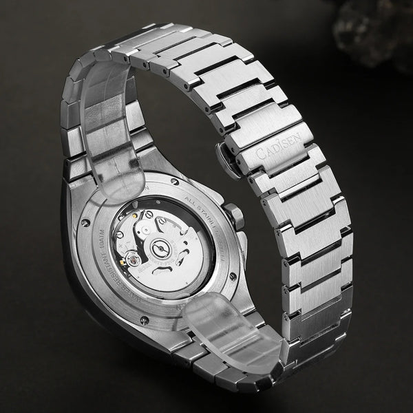 Relógio-Automático-Mecânico-Cadisen-Stratos-verde-com-movimento-SEIKO-NH35A-10