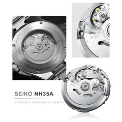 Relógio-Automático-Mecânico-Cadisen-Stratos-verde-com-Seiko-NH35A-8
