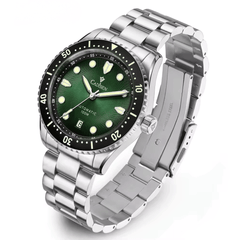 Relógio Automático Verde Masculino Cadisen Asterion Boreal 1
