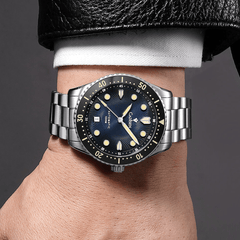 Relógio Automático Azul Masculino Cadisen Asterion Galaxy 2