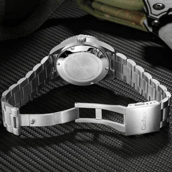 Relógio Automático Azul Masculino Cadisen Asterion Opaline 3