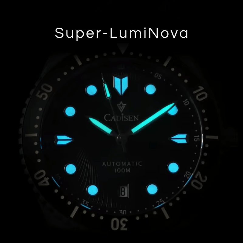 Relógio Automático Azul Masculino Cadisen Asterion Opaline 6