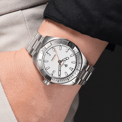 Relógio Automático Branco Masculino Cadisen Atlas Glacier 2