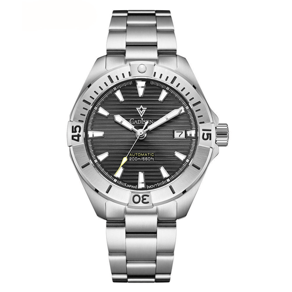 Relógio Automático Preto Masculino Cadisen Atlas Graphite 1
