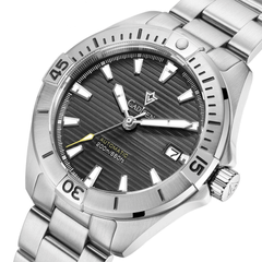 Relógio Automático Preto Masculino Cadisen Atlas Graphite 7