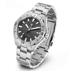 Relógio Automático Preto Masculino Cadisen Atlas Graphite 11