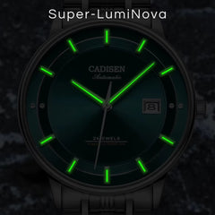 Relógio Automático Verde Masculino Cadisen Elaris Grove 7