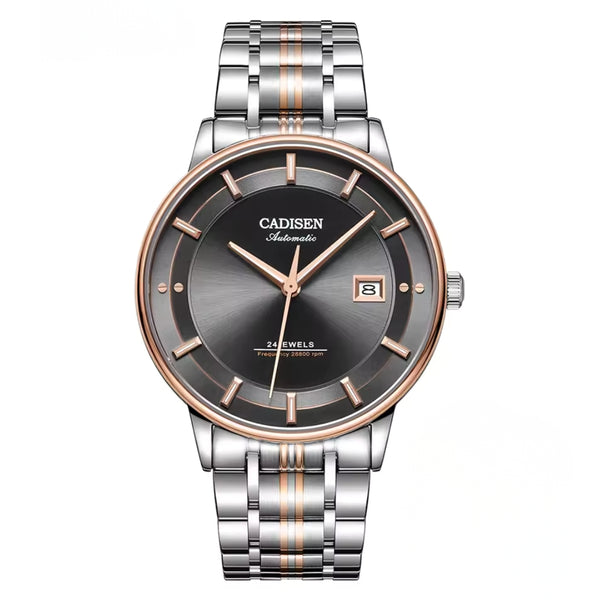Relógio Automático Preto Masculino Cadisen Elaris Smoked 1