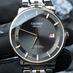 Relógio Automático Preto Masculino Cadisen Elaris Smoked 2