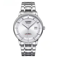 Relógio Automático Branco Masculino Cadisen Elaris Veil 1