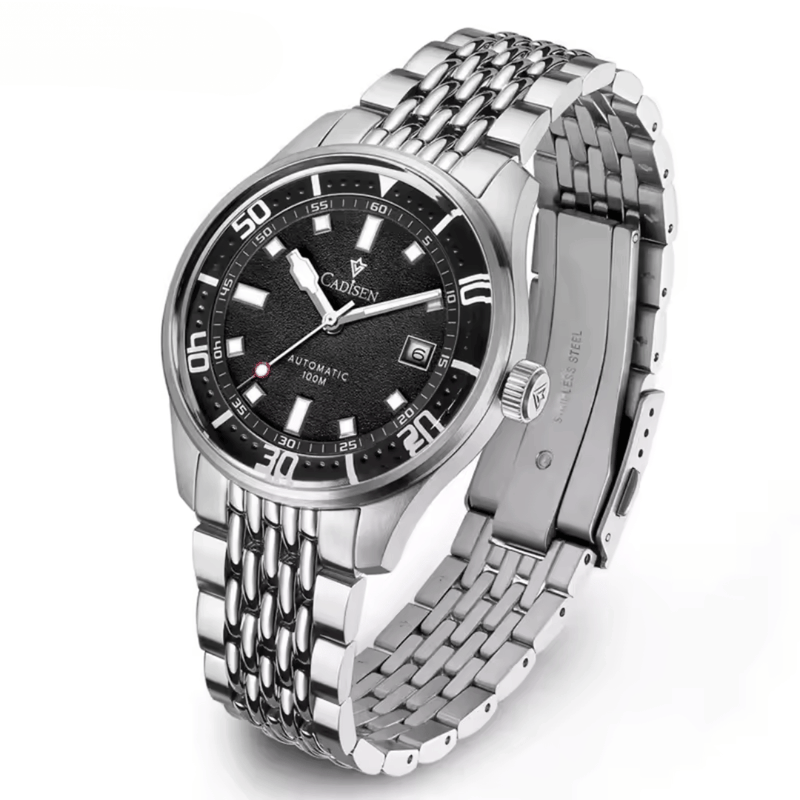 Relógio Automático Preto Masculino Cadisen Meridian Obsidian 1
