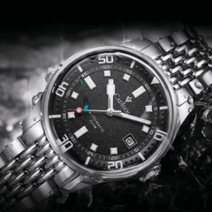 Relógio Automático Preto Masculino Cadisen Meridian Obsidian 8