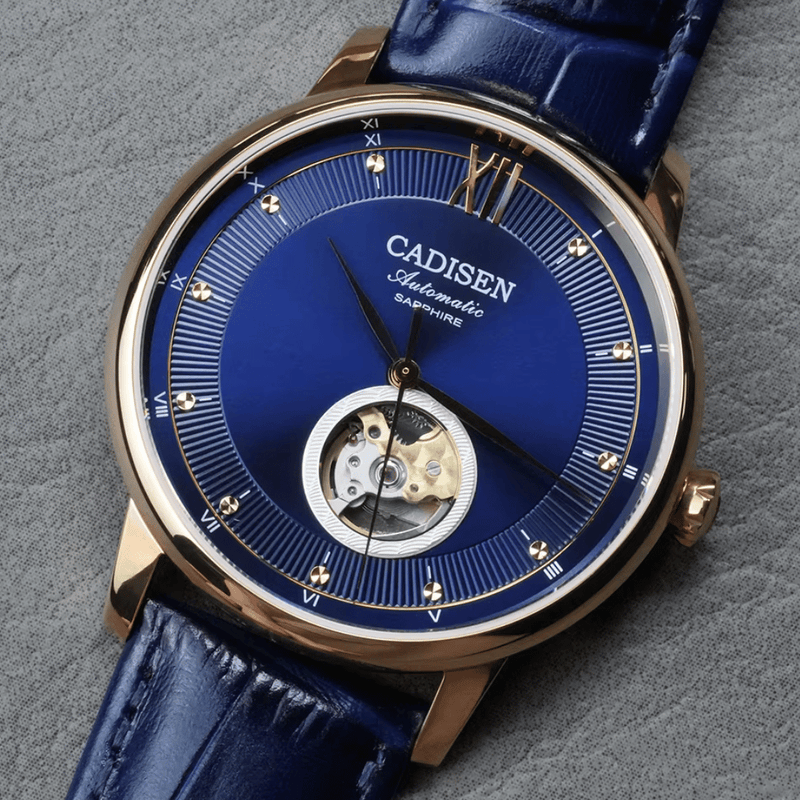 Relógio Automático Azul Masculino Cadisen Selwyn Sable 12