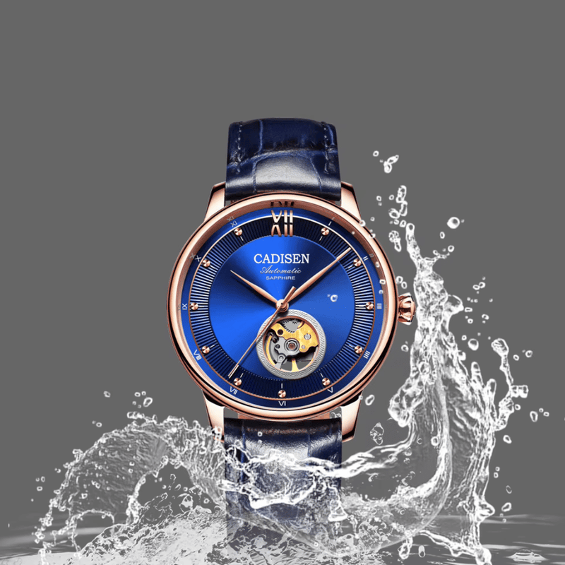 Relógio Automático Azul Masculino Cadisen Selwyn Sable 13