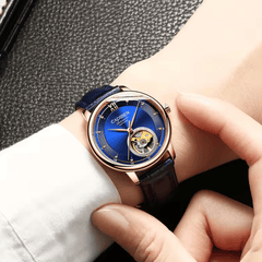 Relógio Automático Azul Masculino Cadisen Selwyn Sable 2
