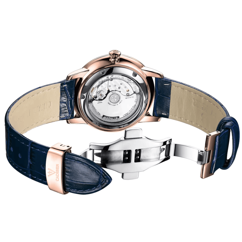 Relógio Automático Azul Masculino Cadisen Selwyn Sable 3