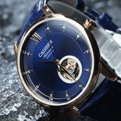 Relógio Automático Azul Masculino Cadisen Selwyn Sable 9