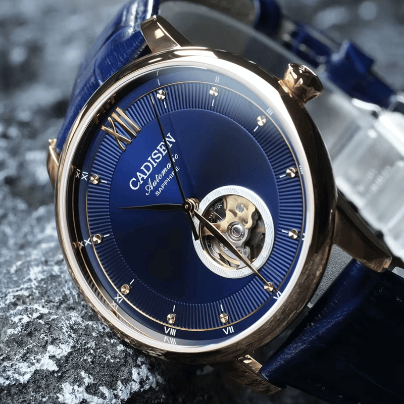 Relógio Automático Azul Masculino Cadisen Selwyn Sable 9