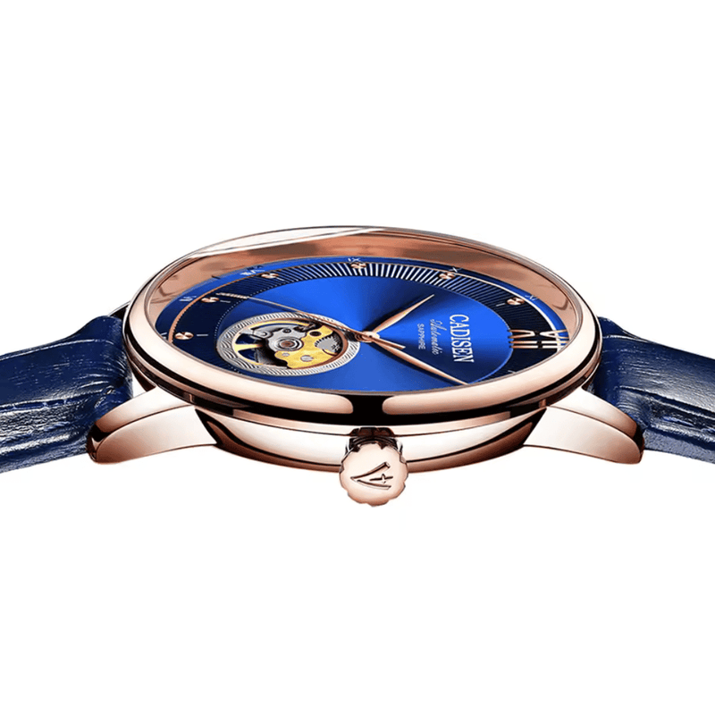 Relógio Automático Azul Masculino Cadisen Selwyn Sable 10