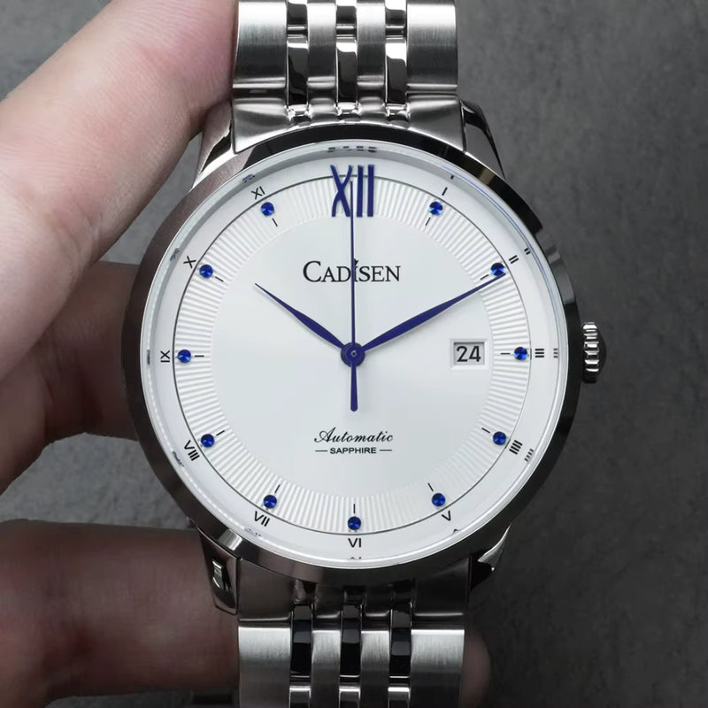 Relógio Automático Prata Masculino Cadisen Severin Polaris 2