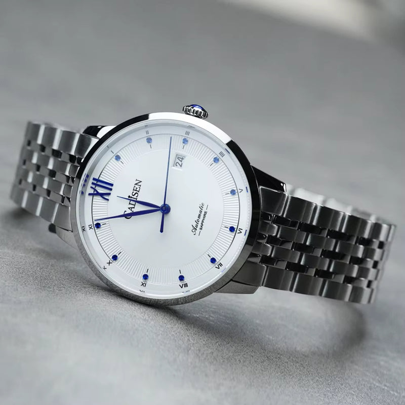 Relógio Automático Prata Masculino Cadisen Severin Polaris 7
