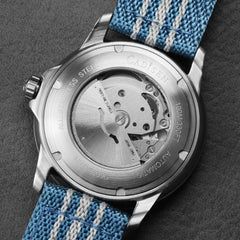Relógio Cadisen Masculino Mecânico Automático Deep Presence Ice Voyage Azul Claro 3