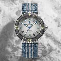 Relógio Cadisen Masculino Mecânico Automático Deep Presence Ice Voyage Azul Claro 5