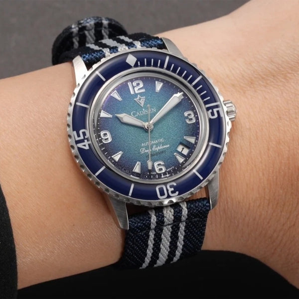 Relógio Cadisen Masculino Mecânico Automático Deep Presence Mariner Blue Azul 2