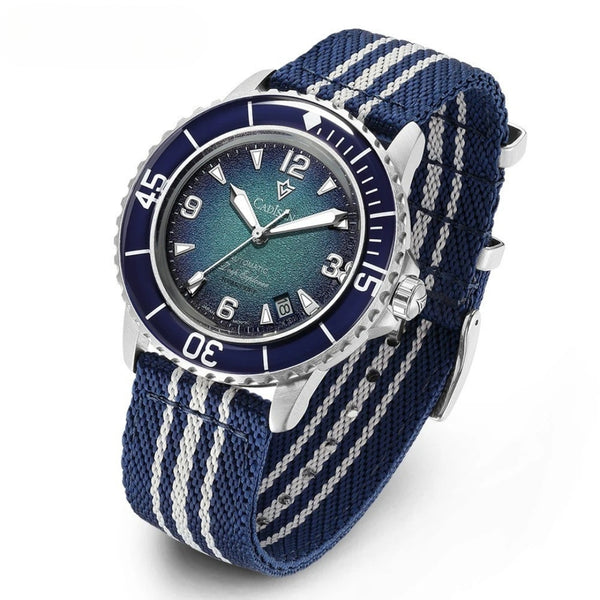 Relógio Cadisen Masculino Mecânico Automático Deep Presence Mariner Blue Azul 1