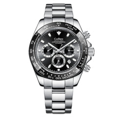 Relógio Cadisen Masculino Cronógrafo Mecânico Automático Vantor Eclipse Preto 1