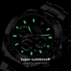 Relógio Cadisen Masculino Cronógrafo Mecânico Automático Vantor Eclipse Preto 6