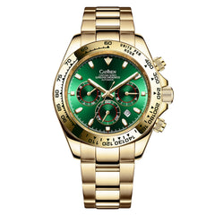 Relógio Cadisen Masculino Cronógrafo Mecânico Automático Vantor Emberline Dourado 1