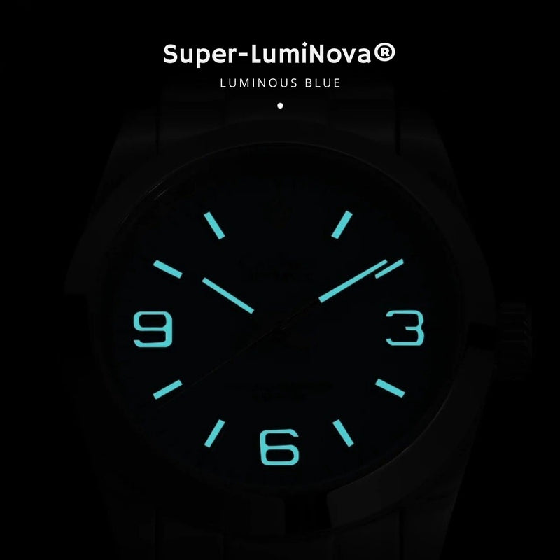 Relógio Cadisen Mecânico Automático Masculino Primor Champagne com lumen super-luminova