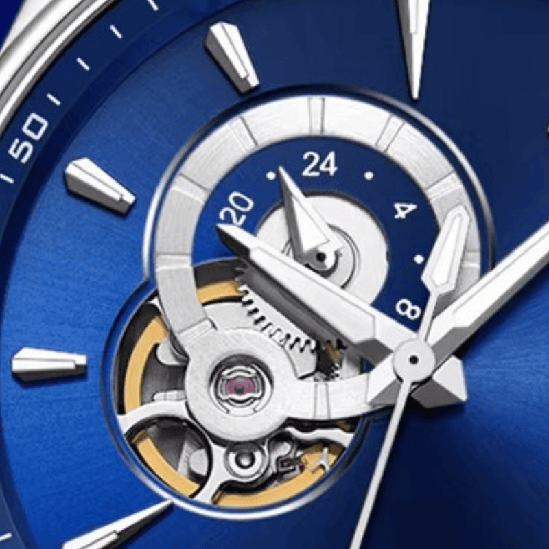 Relógio Masculino Automático Azul Cadisen Altair Harbor 3