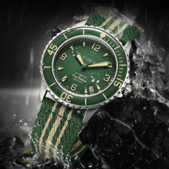 Relógio Masculino Automático Verde Cadisen Deep Presence Forest 4