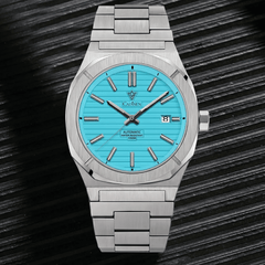Relógio Masculino Automático Azul Turquesa Cadisen Orbitron Skyfall 4