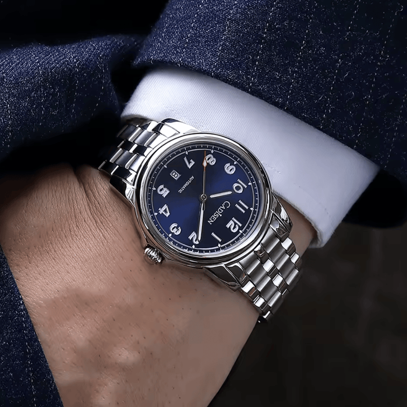 Relógio Masculino Automático Cadisen Sterling Azul 2