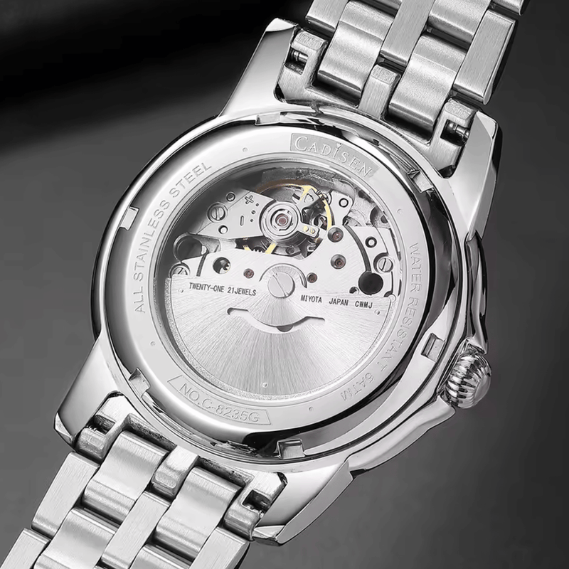 Relógio Masculino Automático Cadisen Sterling Azul 4